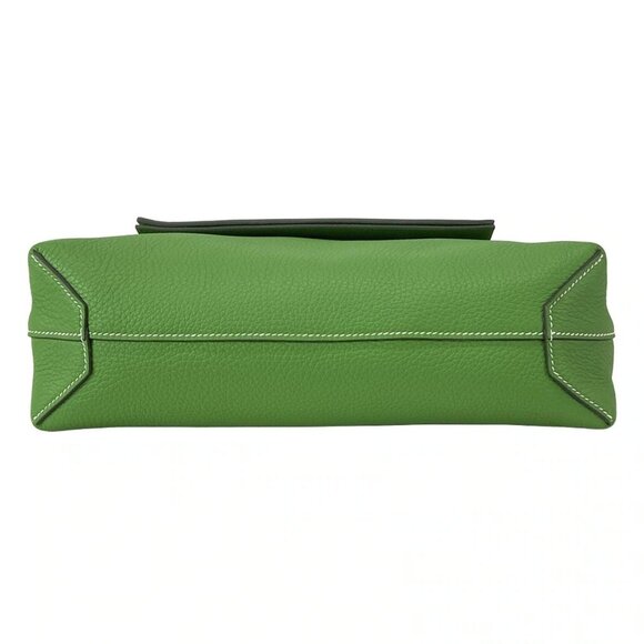 Auth HERMES Cabasserie 31 - Vert Yucca Taurillon Clemence B Tote Bag - Picture 5 of 16
